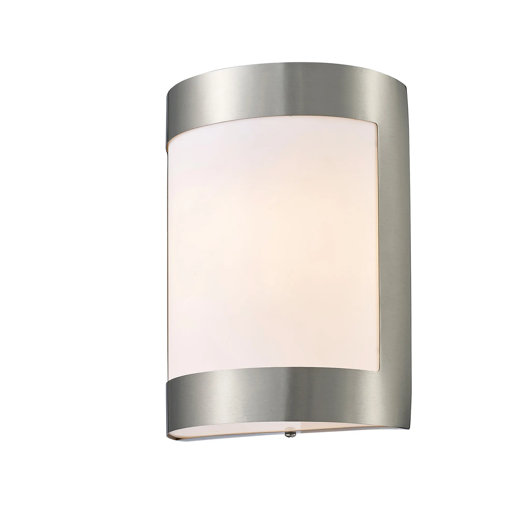 D0078  Clayton IP44 Wall Lamp 1 Light Stainless Steel
